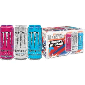 Monster Energy Ultra Variety Pack, Liberty, Sugar Free Energy Drink, 12 Pack 16 Fl Oz