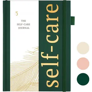 Self-Mstery Journl for Men - Grtitude nd Productivity Journl for Mindfulness, Positivity, Self Cre nd Reflection - Guided Journl for Women with Mood Trcker,  (Drk Green)