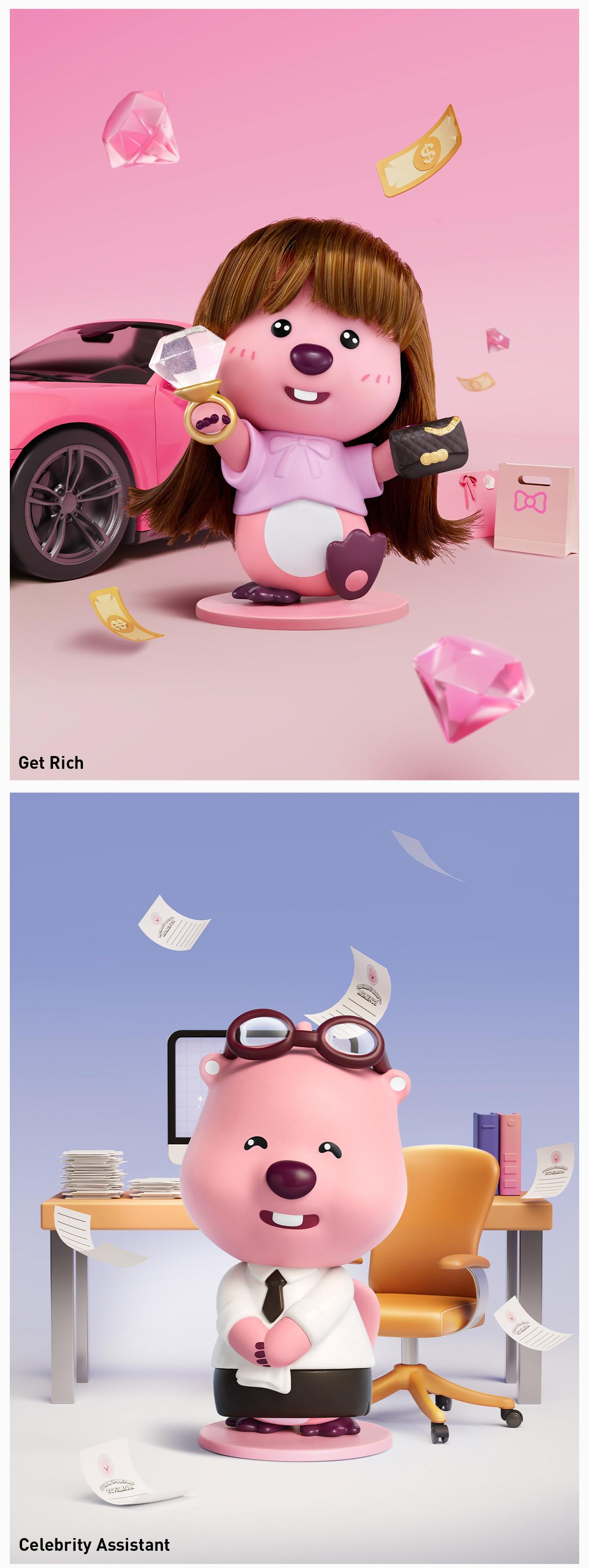 POP MART ZANMANG LOOPY’s Moments Series Figures, Blind Box, Mystery Box