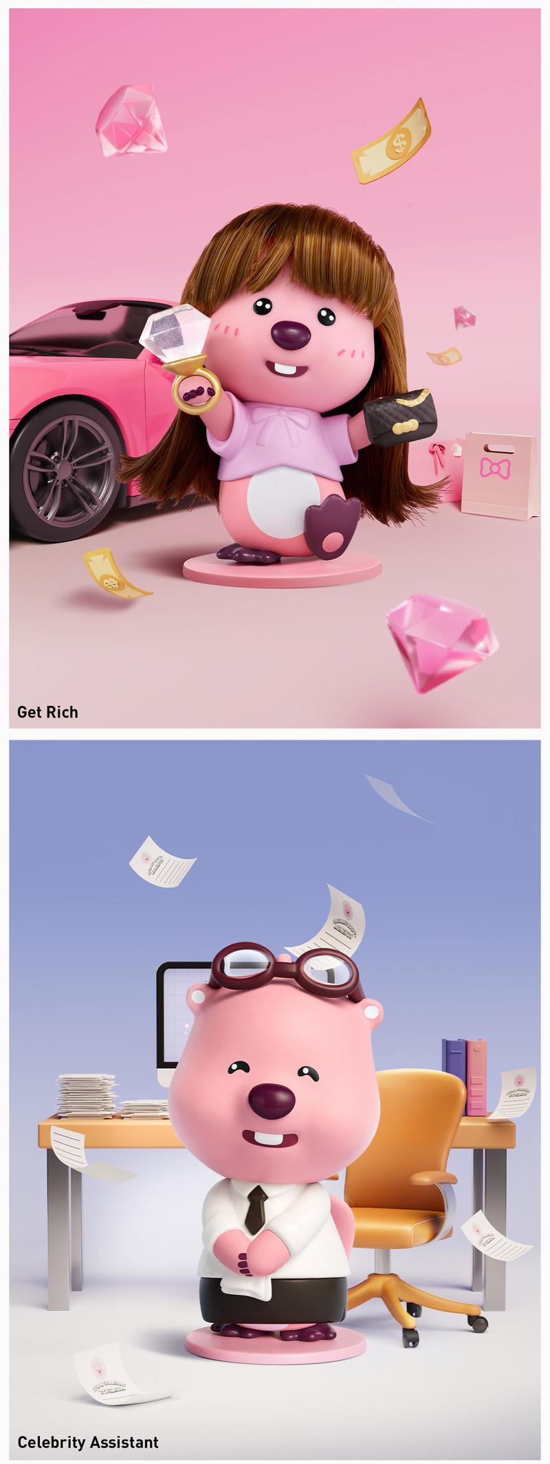 POP MART ZANMANG LOOPY’s Moments Series Figures, Blind Box, Mystery Box