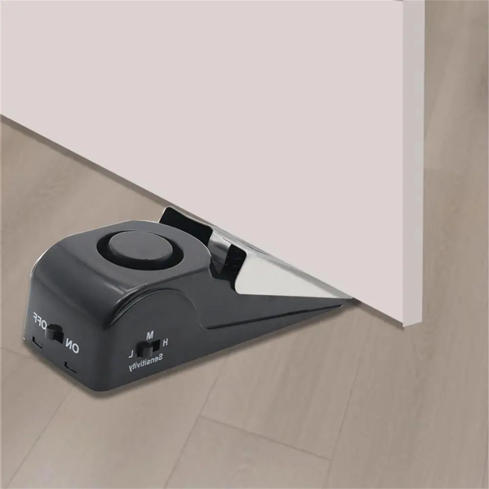1count Hotel Door Obstruction Anti-Theft Alarm Adjustable Alarm Door Gap Alarm Door Stopper Alarm Household Door Stopper Alarm Personal Safety Alarm Alarm Door Blocker