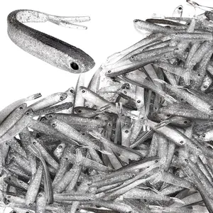 VioraWhite 100 Pcs Plastic Soft Fishing Lure Fishing Baits Paddle Tail Lifelike Swim Baits Tackle Soft Plastic Swimbaits for Saltwater and Freshwater Bass Crappie Trout Walleye Lures