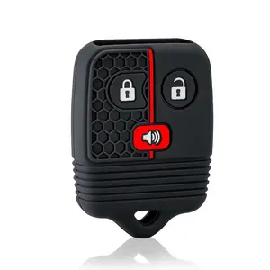Silicone Key Shell Case Remote Key Cover Case for Ford Explorer Lincoln Mark Mercury Mazda B-Series Protector Car Key Accessory