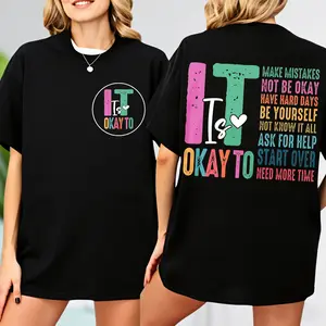It Is Okay To T-shirt, Mental Health T-shirt, Mental Health Awareness T-shirt, Mental Health Matters, Inspirational Shirts Women