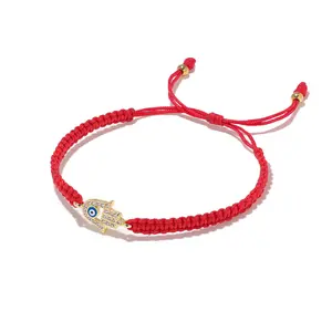 Red String Evil Eye Hamsa Bracelet