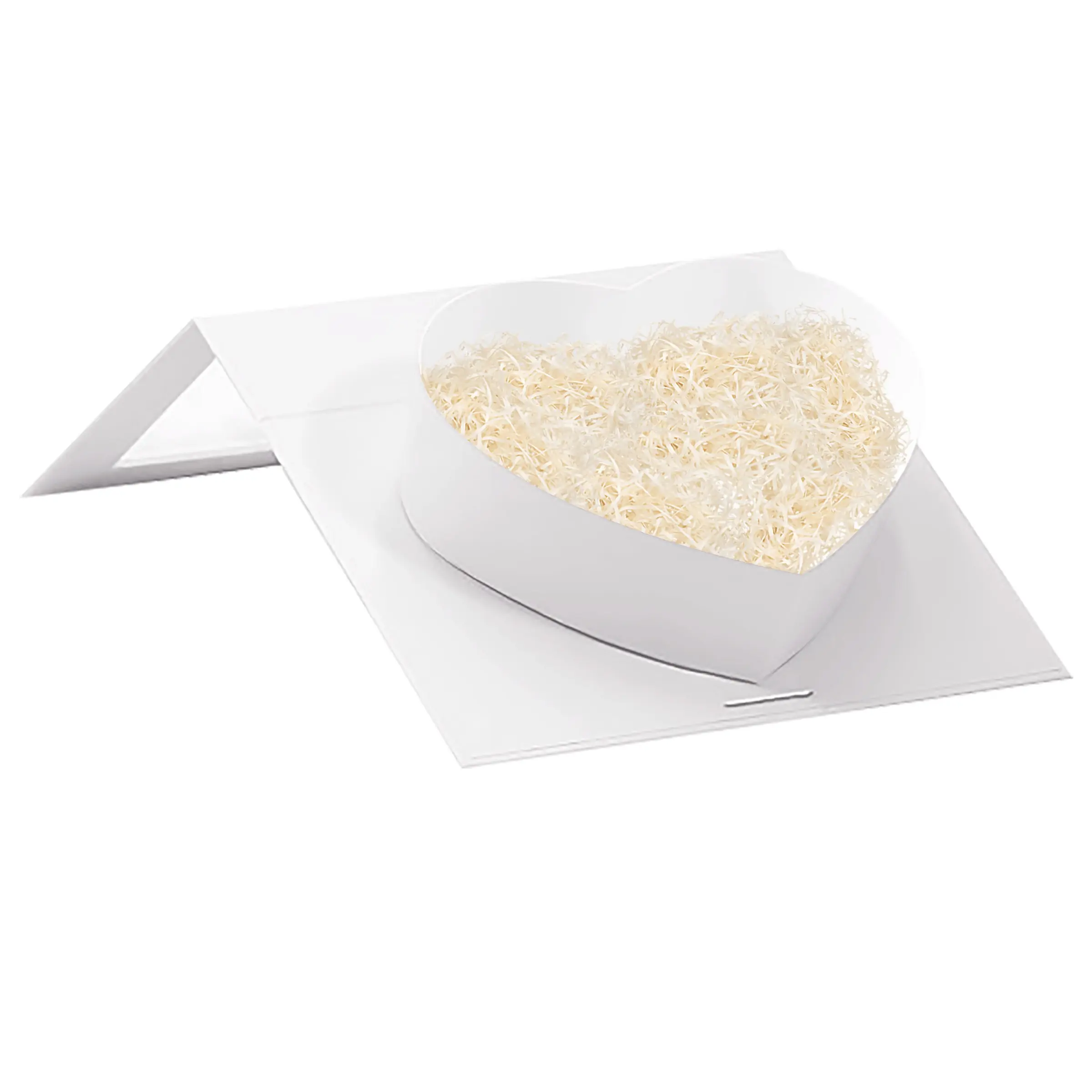 White Heart Shaped Box 8X6X2 Inches Paper Present Box for Valentine S Day Chocolates Jewelry Flowers Wedding Packaging