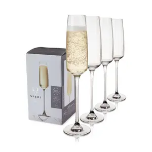 Viski Reserve Julien Crystal Champagne Flute Glasses