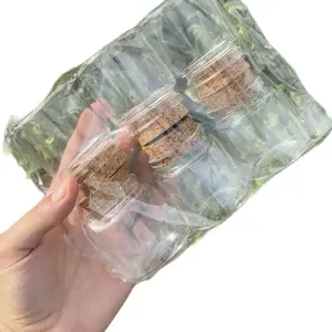 12 Pack Glass Cork Bottle 3 FL OZ - 5X4.5 CM - Cute Bottles for Beads, Spells and Crafts!