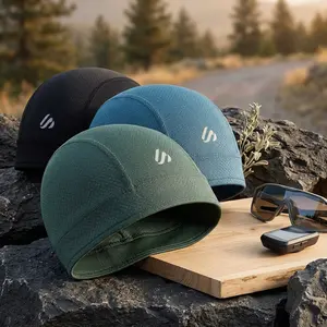 3 Pieces Cooling Skull Cap Helmet Liner - Breathable Sweat-Wicking Head Wrap for Welding Cycling Hard Hat Durags, Unisex Beanie for Men Women, Comfortable Lightweight Under Helmet Accessory