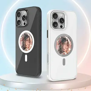 DIY Smart NFC HD Ink Screen Protective Phone Case, Customizable Screen Pattern, Magnetic and Wireless Charging, Fits Apple iPhone 13/14/15/16/17 Pro Max Accessories