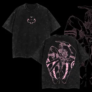 Ryomen Sukuna Vintage Unisex Oversize Anime Manga Acid Washed Cotton T-shirt, graphic tee,anime lover ,anime merch fan, outfits men,boys merch Valentine's Day Valentine's Day gift hooded sweatshirt round-neck sweatshirt