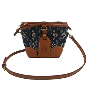 Pre-owned Louis Vuitton LV show style noe purple limited edition 1854 bucket nano shoulder bag th260301139