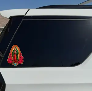 La Virgen De Guadalupe Mexico Color Car Vinyl Sticker Religious Mexico Automobile Decals Automotive Accessories