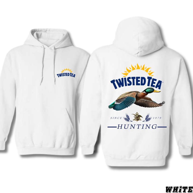 Twisted Tea Hoodie - Vibrant Hunting Duck Design, Waterfowl Apparel, Casual Wear for Outdoor Enthusiasts, Comfortable Sweatshirt for Men & Women