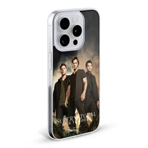 Head Case Designs Supernatural Key Art Sam, Dean & Castiel 2 Soft Gel Case for Apple iPhone 15