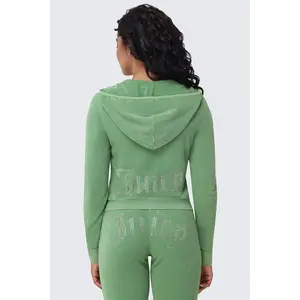 Juicy Couture Big Bling Washed Terry Hoodie