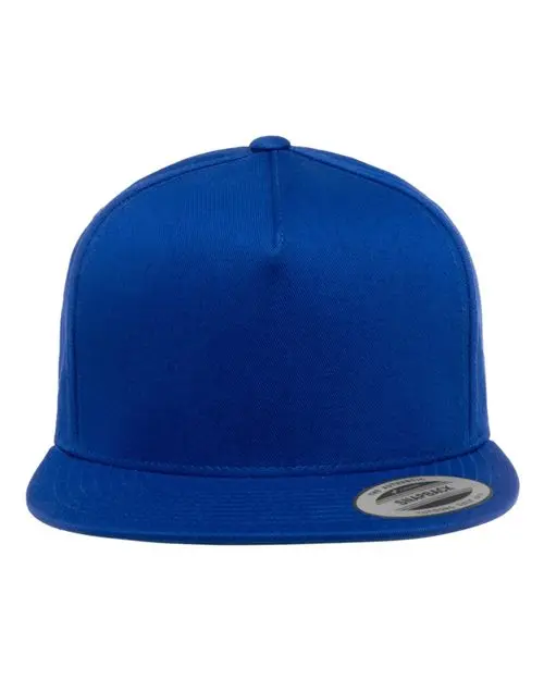 Custom Embroidered - YP Classics - Five-Panel Cotton Twill Snapback Cap - 6007