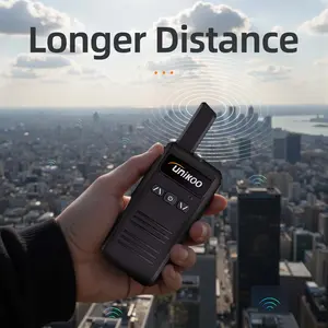 UNIKOO SK300 Analog Walkie Talkies 2-Pack Long Range Two Way Radios for Construction, Hotel, Security, Restaurant & Outdoor Use Audio Compact Durable Remote