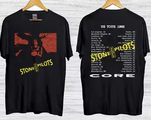 Vintage 90s Stone Temple Pilots Band Concert Tour T-Shirt, Music Band Tour Retro TeeVintage 90s Stone Temple Pilots Band Concert Tour T-Shirt, Music Band, Tour Retro Tee