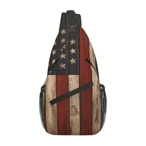 Crossbody Chest  Hiking Backpack Vintage American Flag Shoulder  Folding Large Capacity Fashion Durable Can Be Used For Shopping, Work, Leisure Travel Beach  Fishing Backpack Travel Accessories Backpack For School Back Christmas Gifts bag