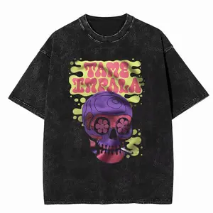 Washed Pop Rock Band Tame Impala Album Logo T Shirts TInner Speaker T-shirt Lonerism T Shirt Currents T-shirts The Slow Rush Tee