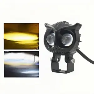 Ultra Bright LED Spotlight, Lens Focused Beam, Mini Compact Design, Easy Installation, Long Lighting Range, Universal Waterproof LED Work Light, Fit for Car, Truck, SUV, ATV UTV Off-Road Vehicles Dual Color Fog wireless