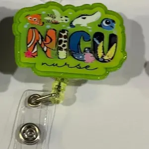 Interchangeable NICU Nurse Badge Reel - Nemo Themed