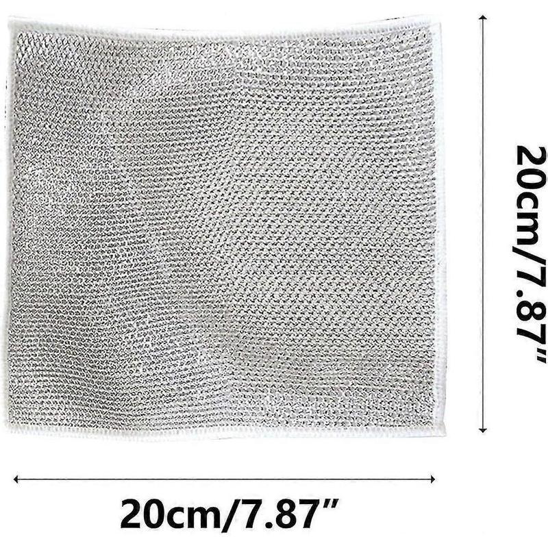 20 Pieces Multipurpose Wire Miracle Double Layer Cleaning Kitchen Pack Exfoliating Mesh Sponge Dishwashing Set Non-Scratch Durable Reusable