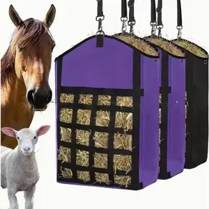 Horse Supplies Feeding Bag Hay Bag Portable Horse Hay Bag Dry Grass Storage Bag