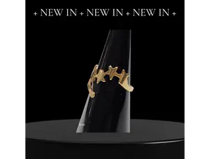 Gold-plated Stainless Steel Shooting Star Ring - Size 8 sterling trending jewellery