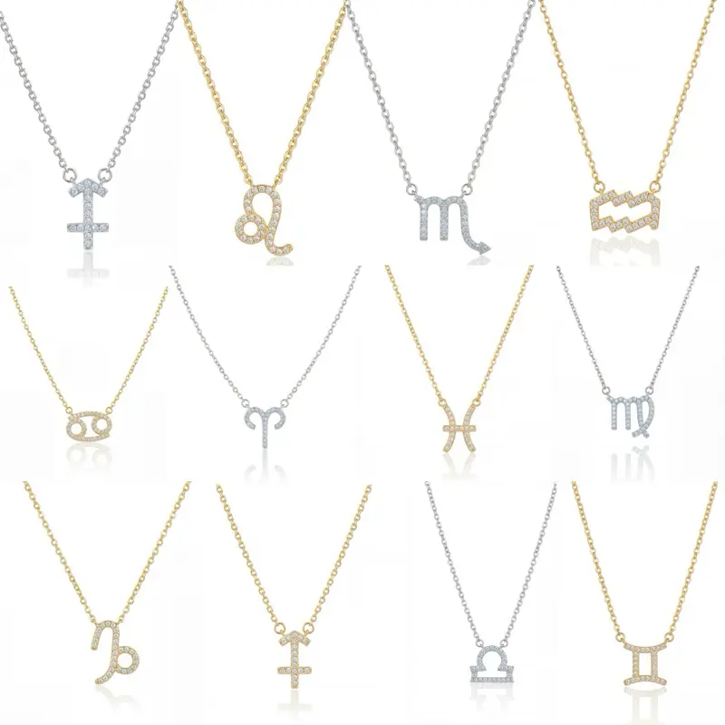 Celestial Zodiac Necklace gold plated