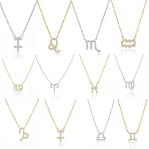 Celestial Zodiac Necklace gold plated
