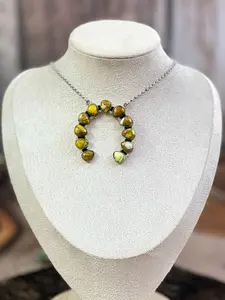 Handmade Sterling Silver Honey Dahlia Naja Necklace with Signed Nizhoni