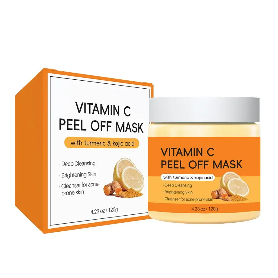 Curcuma Turmeric Cleansing Mud Mask, Face Mask, Oil Control Brightening Skin, Deep Pore Cleaning, Ideal for Students and Overtime Skincare, Radiant, Peel Off Mask