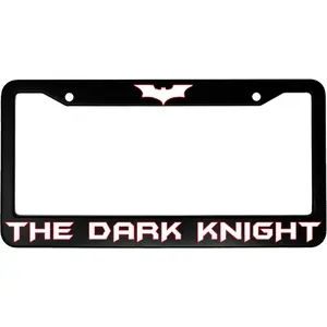 The Dark Knight (w/ Bat Symbol) Aluminum Car License Plate Frame, Car Accessories