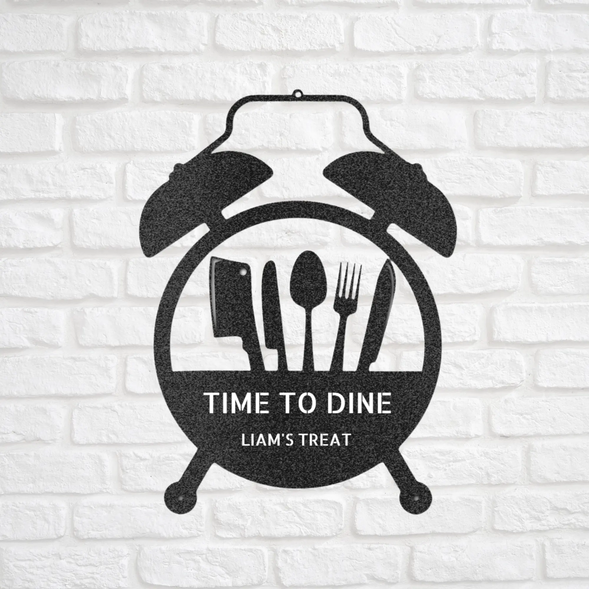 Personalized Kitchen Food Time Monogram, Kitchen Art, Personalized Kitchen Sign, Kitchen Decor, Metal Sign for Kitchen, Gift for Cook