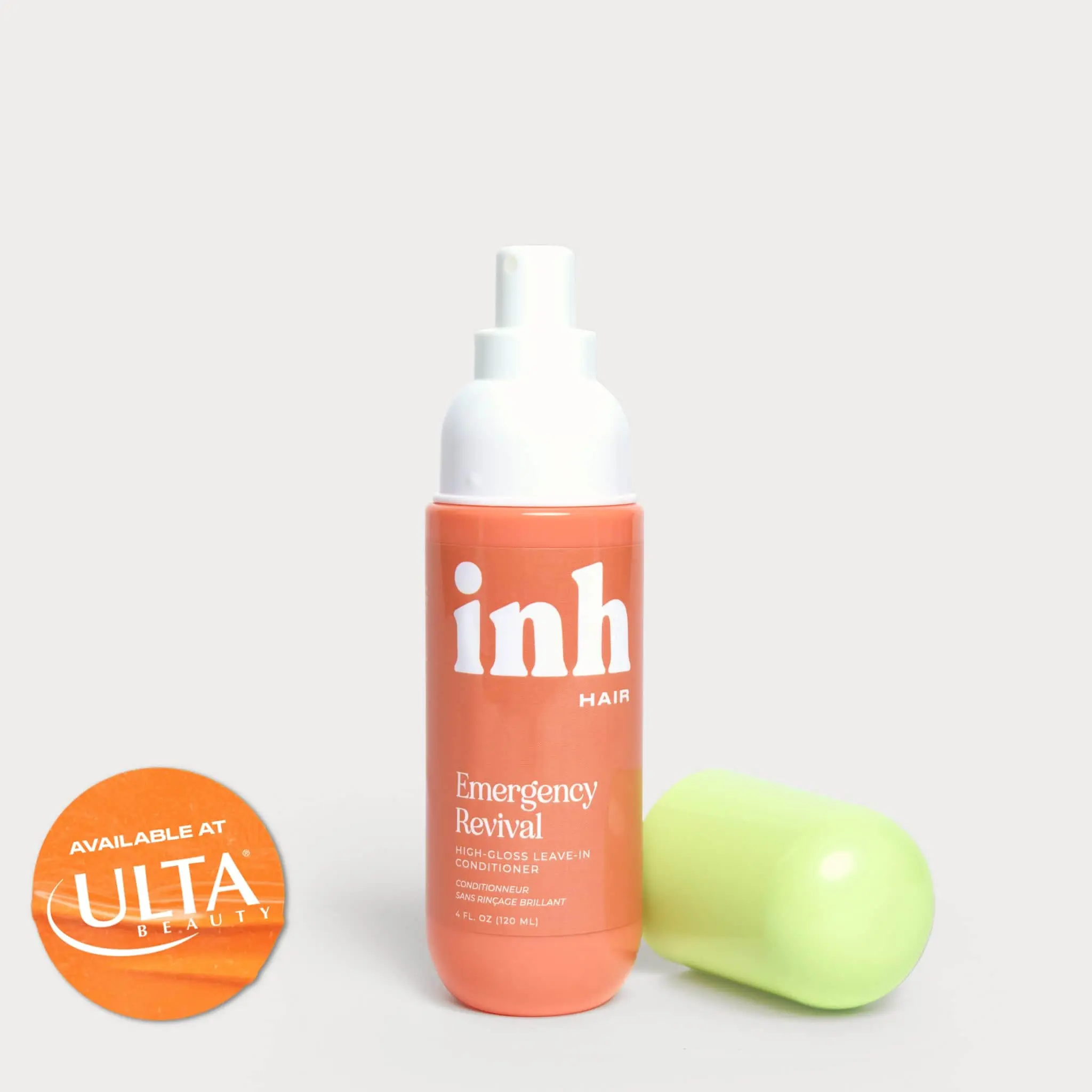 INH Hair Emergency Revival Leave-In Conditioner Spray, Hydrating Detangler & Anti-Frizz Shine Mist for Natural & Synthetic Hair, Dry, Damaged Repair, Smoothing & Softening, Travel Size 4oz