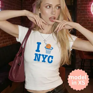 NYC Baby Tee Y2k Clothing,Vintage, Streetwear