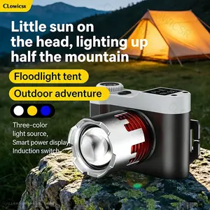 High-Power Rechargeable LED Headlight, Smart Sensor Switch, Adjustable Focus, Ideal for Night Astronomy, Camping, Hunting, Fishing, Hiking