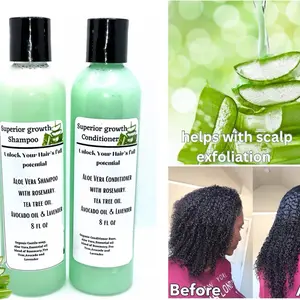 Superior growth Aloe Vera shampoo & Conditioner Organic Anti-dandruff