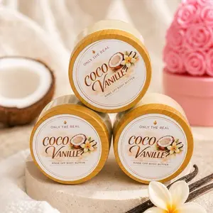 Only The Real Coco Vanille Rinse-Off Body Butter 4 oz - Deep Moisture Soft & Smooth Formula for All Skin Types