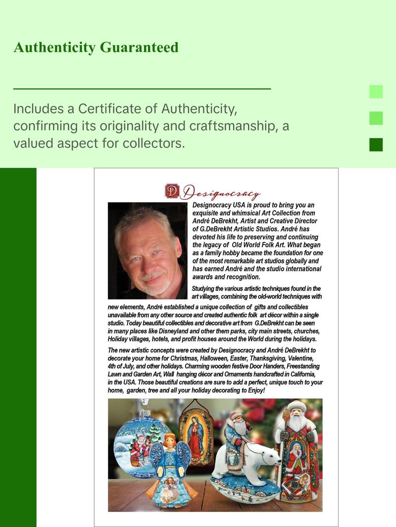 Santa Adoration Hand-Painted WOODCARVED Masterpiece by G. DeBrekht - Nativity Holiday Decor - 821598 Santa Adoration Hand-Painted WOODCARVED Masterpiece by G. DeBrekht - Nativity Holiday Decor - 821598