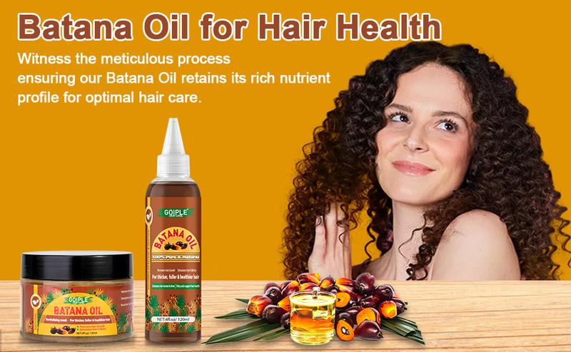 Natural Batana Oil for Hair Growth - Pure Organic Hair Oil for Strengthening and Thickening, Raw Batana Oil for Healthy Hair (2 Pack) Natural Batana Oil for Hair Growth - Pure Organic Hair Oil for Strengthening and Thickening, Raw Batana Oil for Healthy Hair (2 Pack)