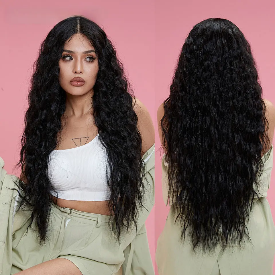 Wig Wave Long Curly Hair Fiber Headgear