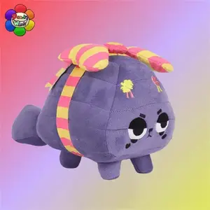 Dandy's World Pretty Present Coal Plush Toy 11in/180g Movie Stuffed Animal Cute Anime Doll for Kids Birthday Xmas Gifts Cartoon Scrap Pillow Horror Game Plushie Dolls