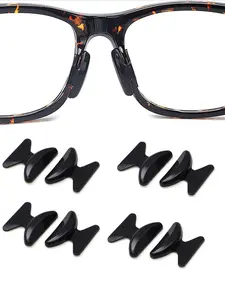 Soft Silicone Nose Pads, Butterfly Shape with Air Chamber Design, Easy to Wear Comfort, Ultimate Eyeglass Comfort, Ergonomic Fit, Flexible Buffering, Glasses Grips