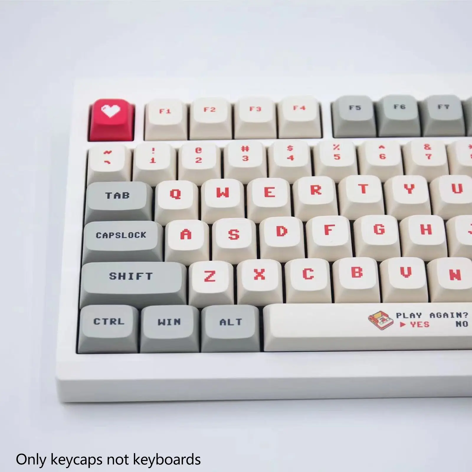 140 Key Xda Game Console Pixel Theme Pbt Material Mechanical Keyboard Keys Full Set, Compatible with Various Layouts