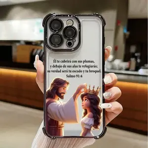 "Faith Project" Psalms-Themed Phone Case: Four-Corner Shockproof, Non-Slip TPU Full-Coverage Lens Protection Case-Compatible with iPhone 17, 16, 15, 14, 13, 12, 11, XS, X, and other series models. Makes an ideal gift for friends or family.