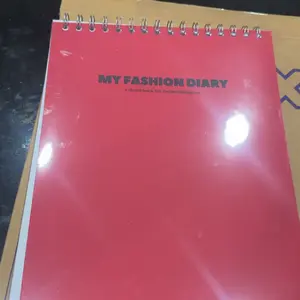 NEW!! My Fashion Diary: A Sketchbook for Fashion Designers - 50 Pages, Spiral, 8.5 x 11 inches, Diary, Sketchbook with Body Figure Templates, Ideal for Fashion Designers & Illustrators