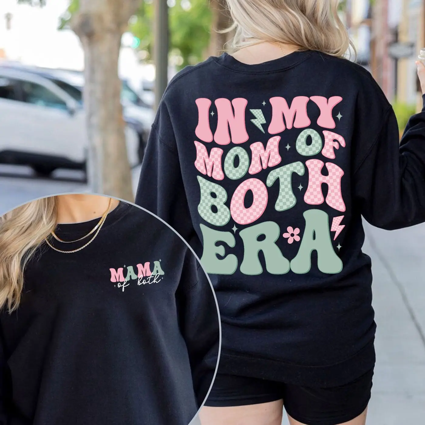 In My Mom Of Both Era Shirt, Mama Of Both Shirt, Girl Mama Tshirt, Boy Mama Shirt, Mother's Day Shirt, Twin Mom Shirt, Gift For New Mom
